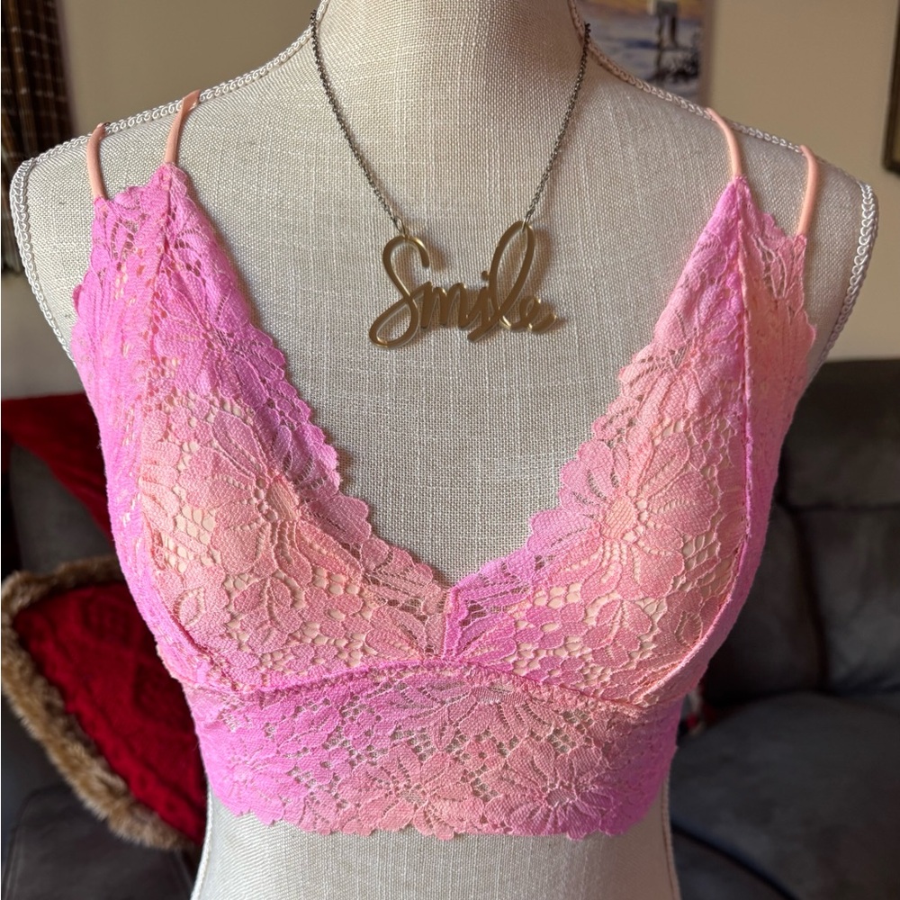 Victoria's Secret Pink Medium Lace Bandeau